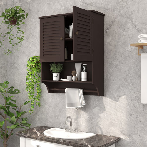 Wayfair | Brown Wall Mounted Bathroom Cabinets & Shelving You'll Love ...
